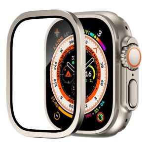 Metal Tempered Glass For Apple Watch Ultra 49MM - Silver Color