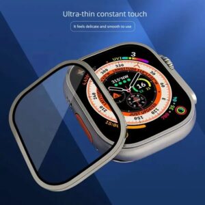 Metal Tempered Glass For Apple Watch Ultra 49MM - Silver Color